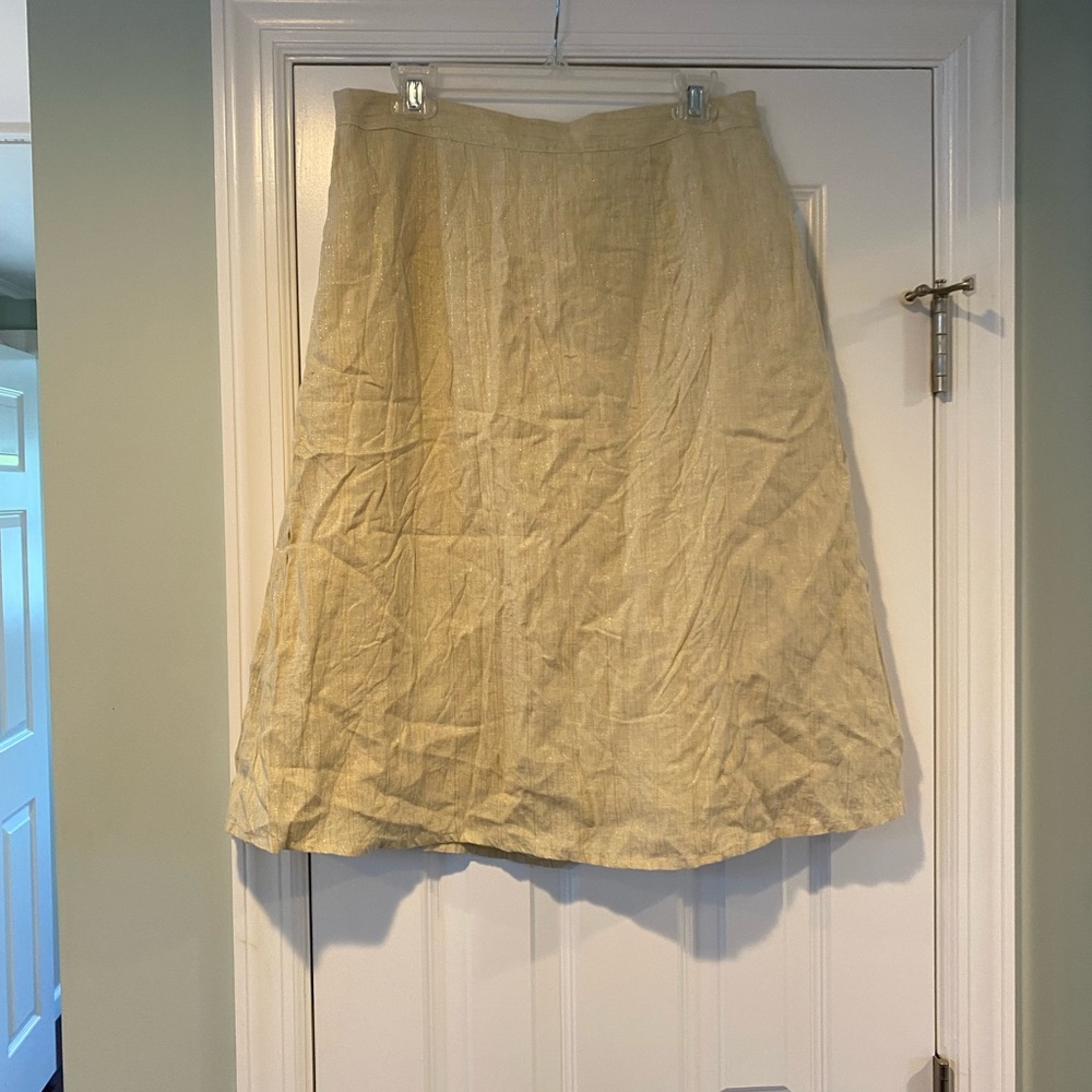 Linen Blend Skirt Perfect for Summer